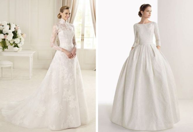 свадебные платья с рукавами 8
