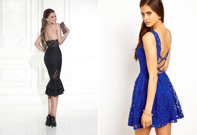 модные платья с открытой спиной