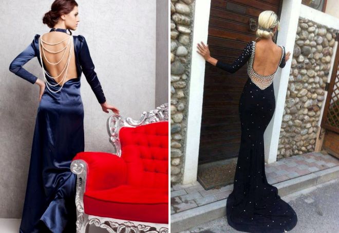 вечернее кружевное платье с открытой спиной